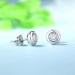 Personalised Gemstone Stud Earrings In Sterling Silver