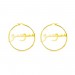 Personalised Arabic Hoop Name Earrings Stainless Steel