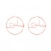 Personalised Arabic Hoop Name Earrings Stainless Steel