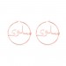 Personalised Arabic Hoop Name Earrings Stainless Steel