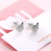 Personalised Pet Photo Stud Earrings in Silver