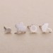 Weather Symbol Dainty Stud Earrings Sterling Silver