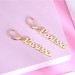 Personalised Name Chain Drop Earring