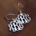 Personalised Sterling Silver Monogram Earrings