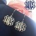 Personalised Sterling Silver Monogram Earrings