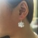 Personalised Sterling Silver Monogram Earrings