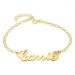 Carrie Copper Personalised Name Anklet Adjustable