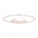 Carrie Copper Personalised Name Anklet Adjustable