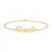 Carrie Copper Personalised Name Anklet Adjustable