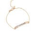 Personalised Bar Engraved Anklet Adjustable