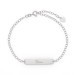 Personalised Engravable Name Bar Anklet Length Adjustable