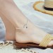 Ankle Heart Charm Bracelet Sterling Silver Anklet Chain Bracelet Beach Foot Jewelry for Women