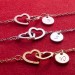 Personalised Double Hearts Anklet