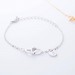 Personalised Double Hearts Anklet