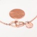 Personalised Double Hearts Anklet