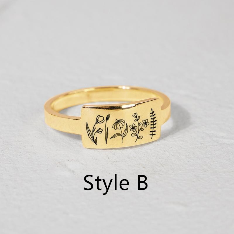 Romanticwork top wildflower ring