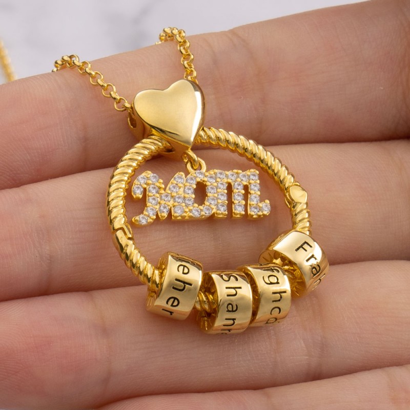 Capital Letters MUM Necklace in Sterling Silver - MYKA